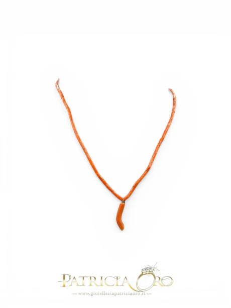 Collana Girocollo Uomo in Corallo Sciacca