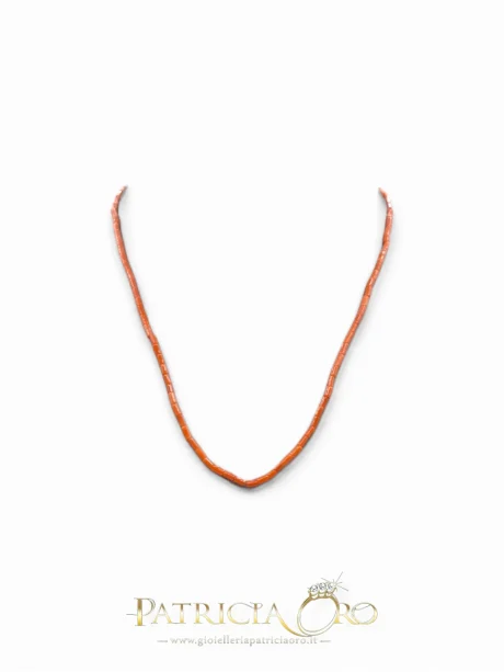 Collana Girocollo Uomo in Corallo Sciacca