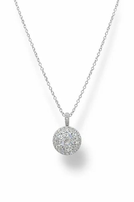 Collana Punto Luce Diamante Davite & Delucchi Oro Bianco 18kt