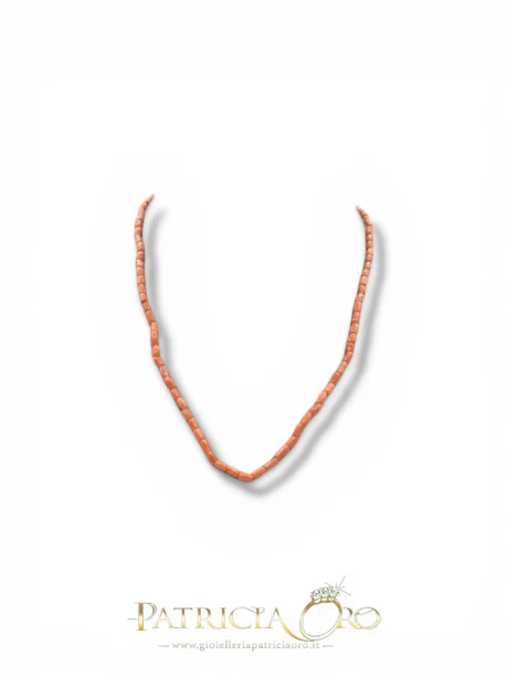 Collana Girocollo Uomo in Corallo Sciacca
