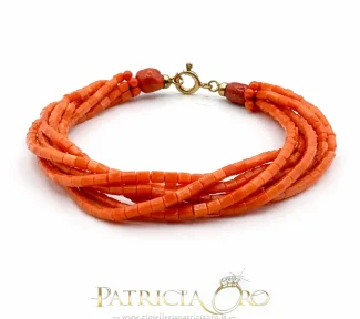 Bracciale donna con Corallo Sciacca