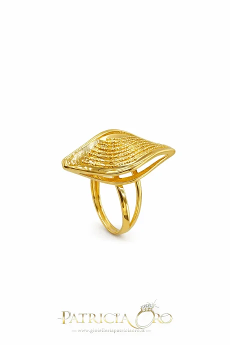 Anello Donna Oro Giallo 18kt Peso 3g
