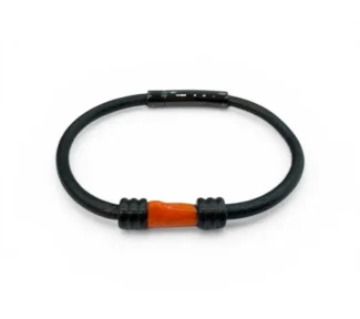 Bracciale da uomo Patricia Oro Creations con corallo naturale rosso, gioiello di lusso