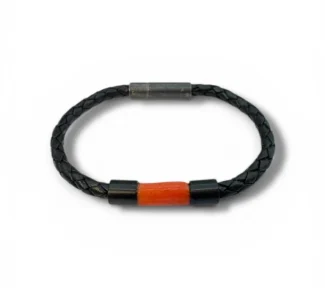 Bracciale da uomo Patricia Oro Creations con corallo naturale rosso, gioiello di lusso