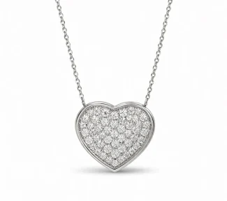 Splendida Collana Cuore in Oro e Diamanti, un gioiello di lusso perfetto per un'idea regalo preziosa. Scopri la bellezza dei gioielli diamanti Davite&Delucchi.