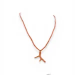 Collana girocollo uomo in corallo Sciacca artigianale con chiusura argento 925