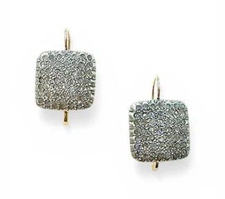 Orecchini donna Clesi Gioielli in oro e diamanti, stile antico, per un'eleganza senza tempo.