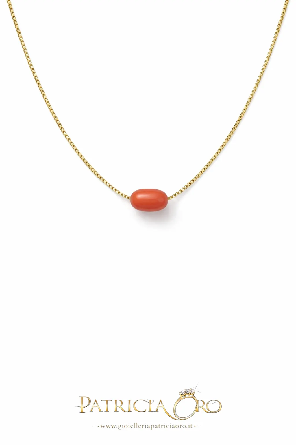 Collana in Corallo Sciacca in oro 18k