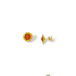 Orecchini con corallo naturale