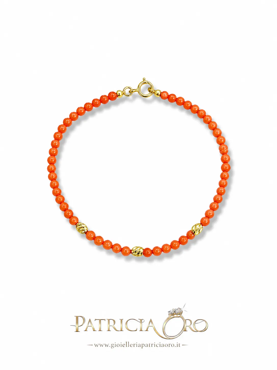 Bracciale con corallo sferico
