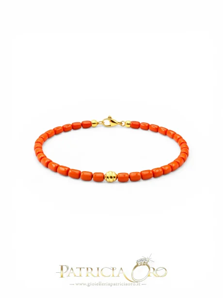 Bracciale Corallo Sciacca in Oro