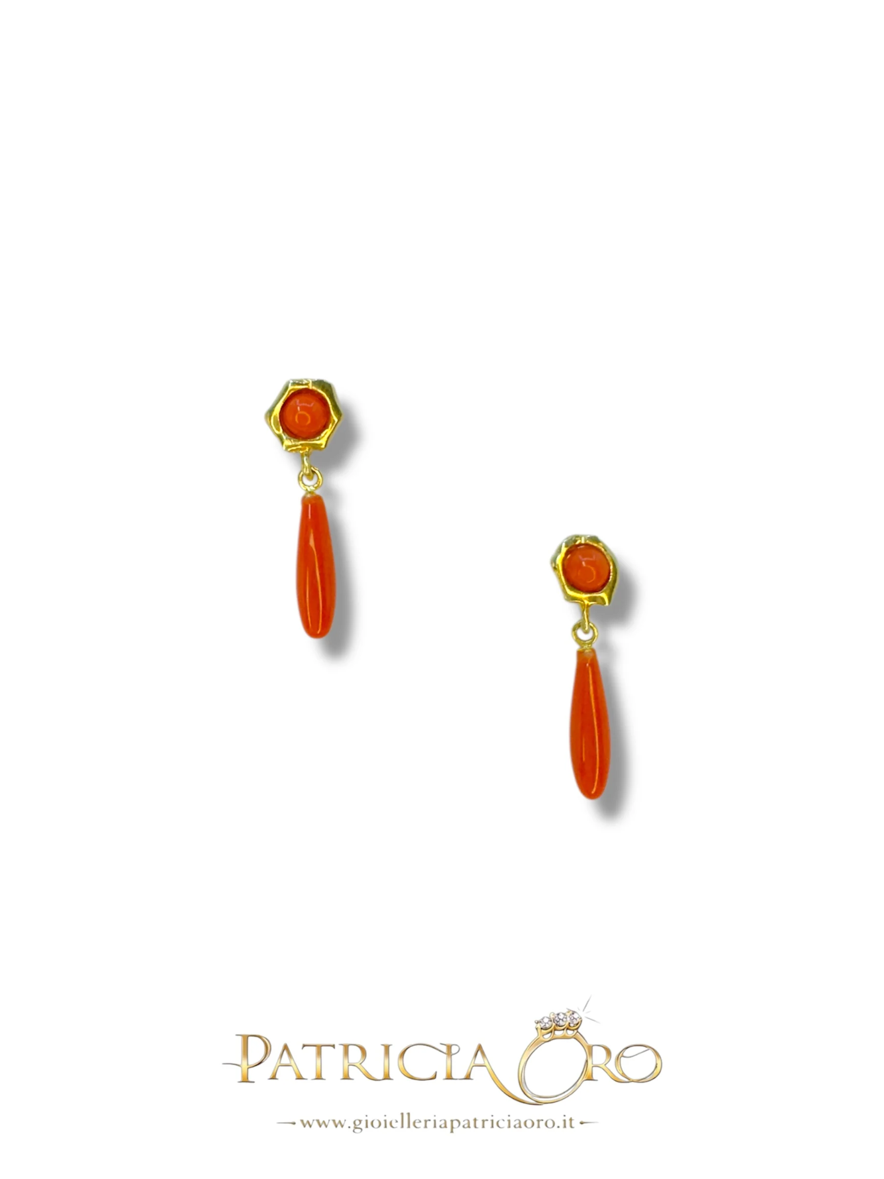 Orecchini con Corallo naturale