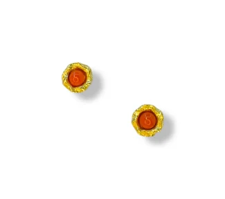 Orecchini con corallo naturale