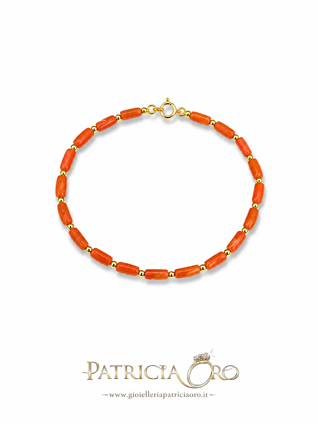 Bracciale con corallo naturale