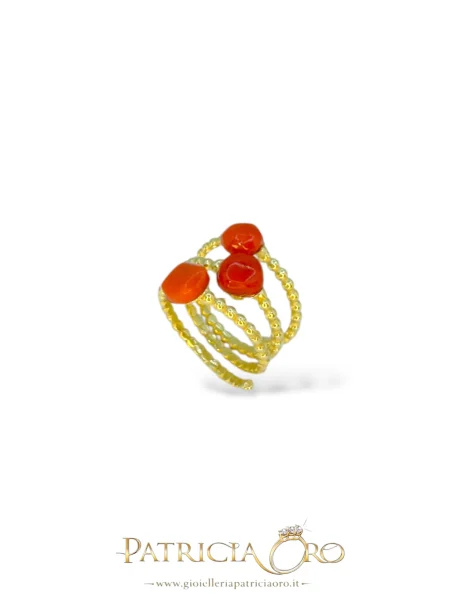 Anello Donna con Corallo Sciacca