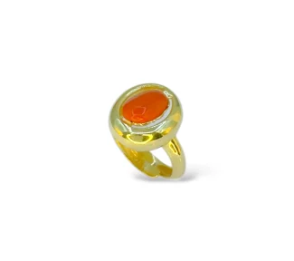 Anello donna con corallo