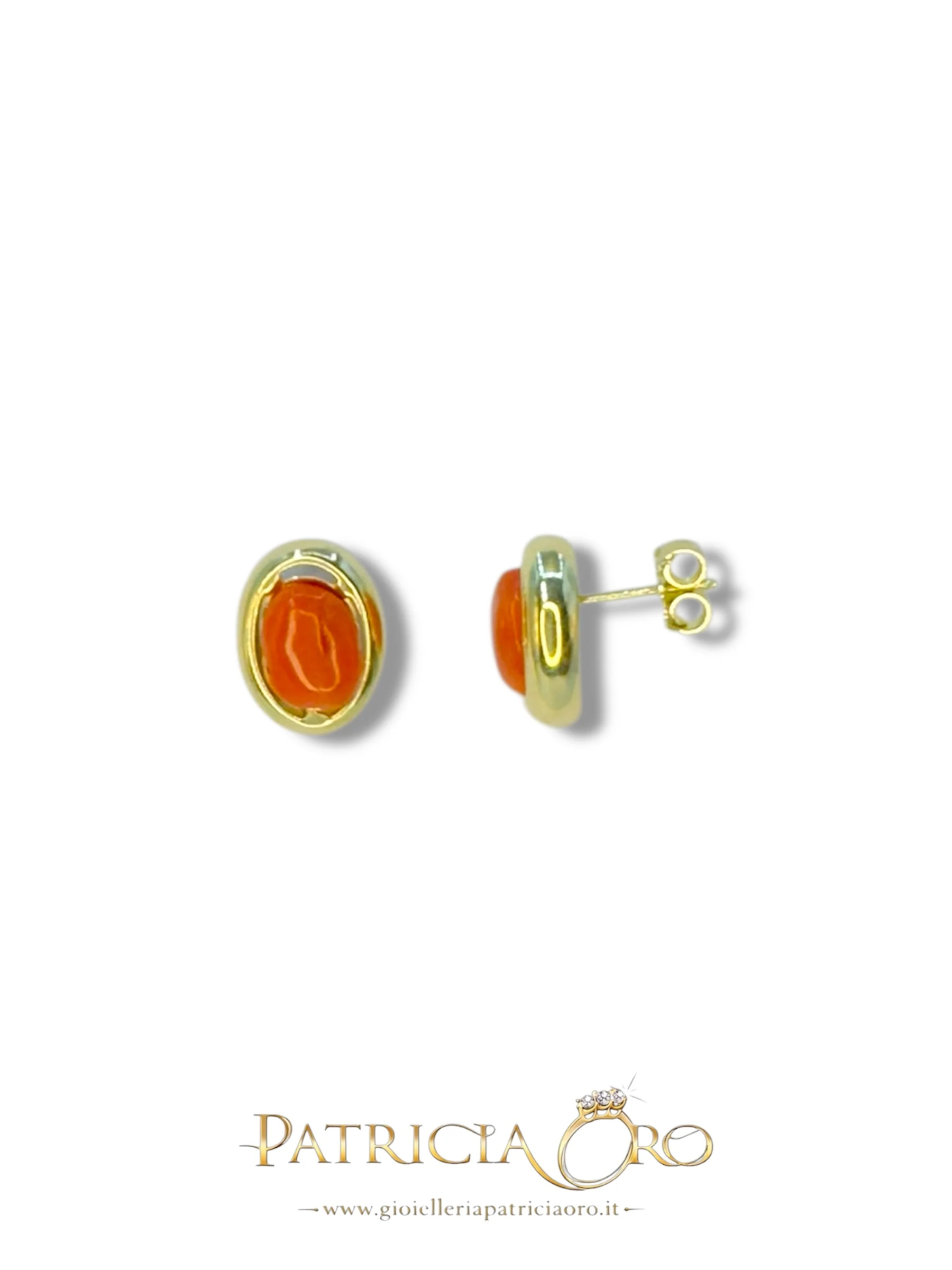Orecchini donna corallo naturale argento 925