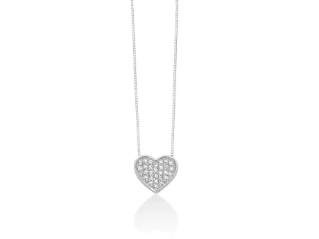 Collana Miluna Cuore con Diamanti in Oro 18kt