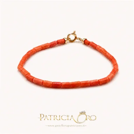 Bracciale Uomo in Corallo Sciacca con Chiusura Argento 925