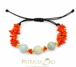 bracciale donna con corallo