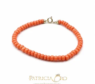 Bracciale Corallo Sciacca Uomo Argento 925