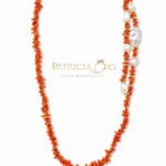 collana con corallo e perle barocche