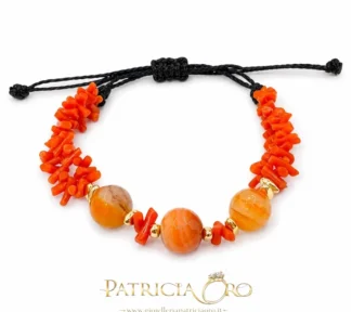 bracciale donna con corallo