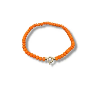 Bracciale Uomo in Corallo Sciacca con Chiusura in oro
