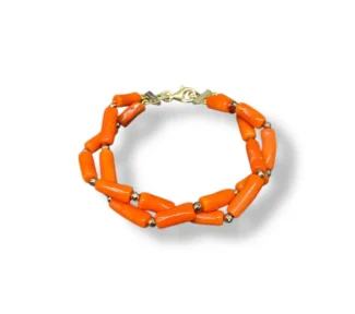 Bracciale donna Corallo Sciacca con chiusura argento 925
