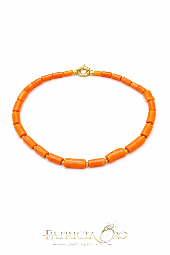 Bracciale Uomo in Corallo Sciacca con Chiusura in oro Bracciale Uomo in Corallo Sciacca con Chiusura in oro