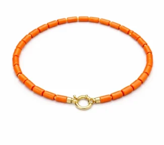 Bracciale con corallo sciacca uomo