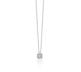 Collana Punto Luce con Diamante Miluna