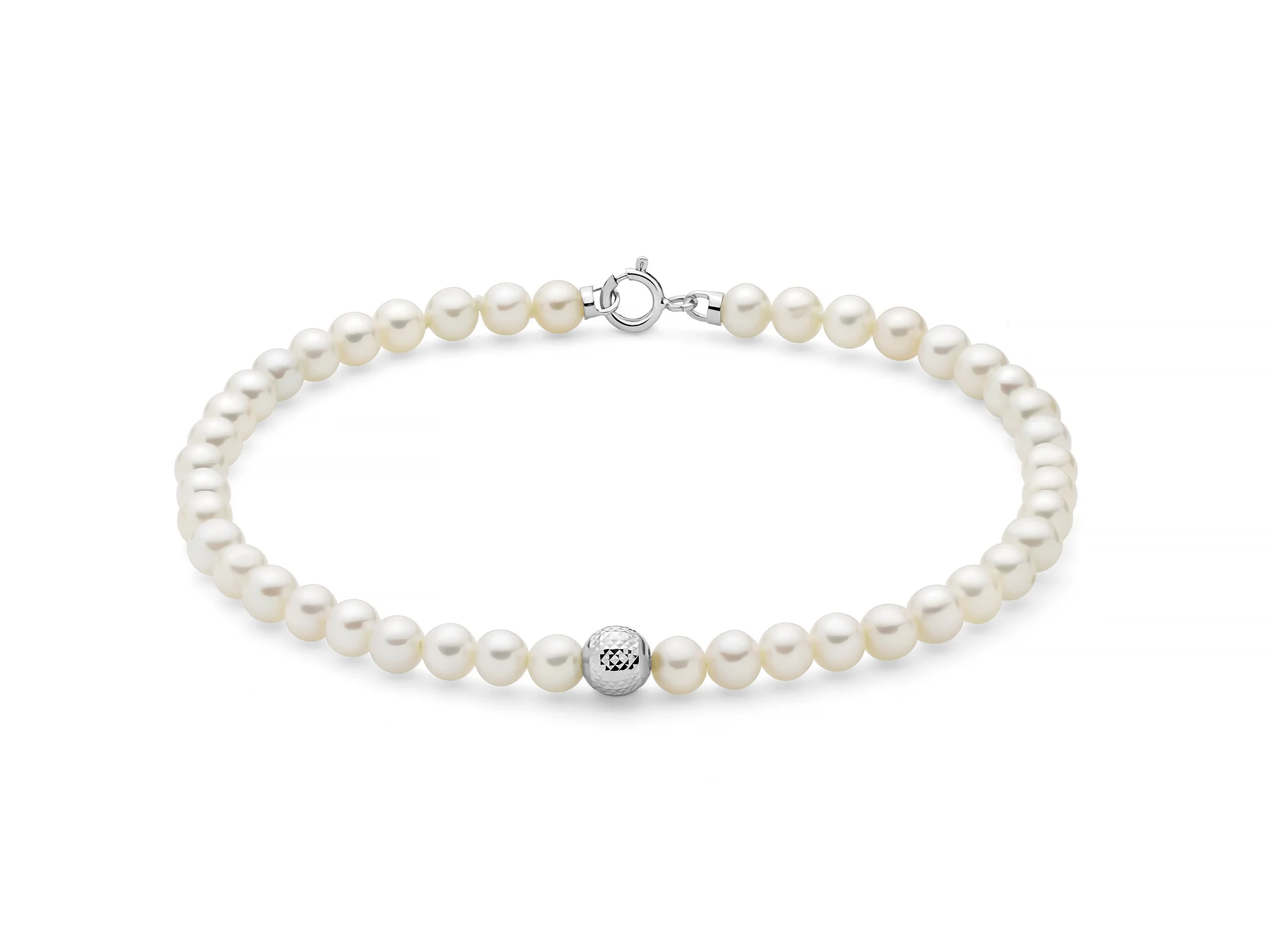 Bracciale Miluna perle oro bianco 18kt