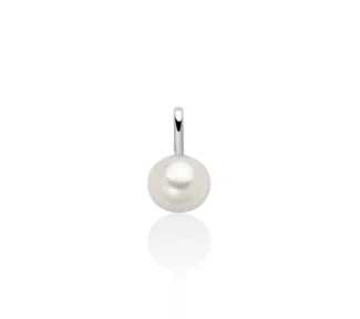 Pendente miluna con perla in oro 18kt