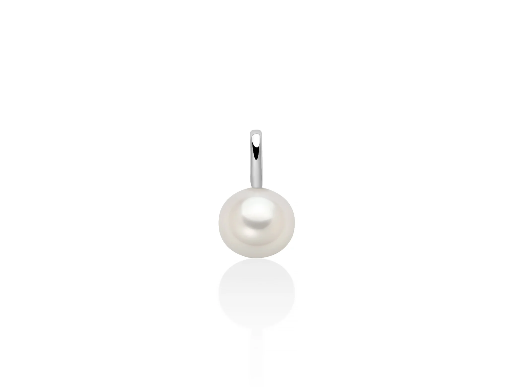 Pendente miluna con perla in oro 18kt