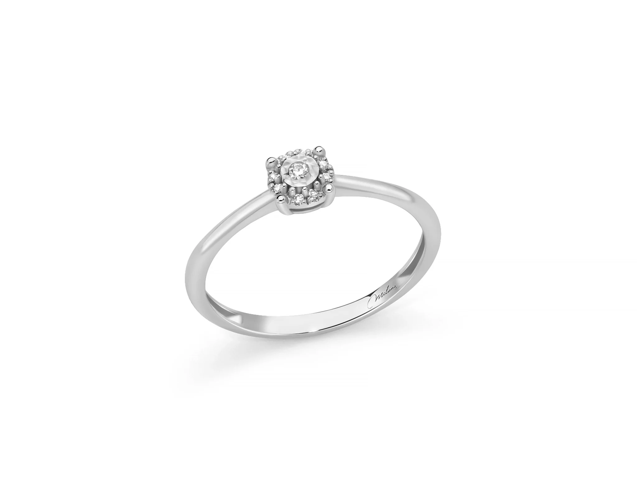 anello solitario miliuna con diamante