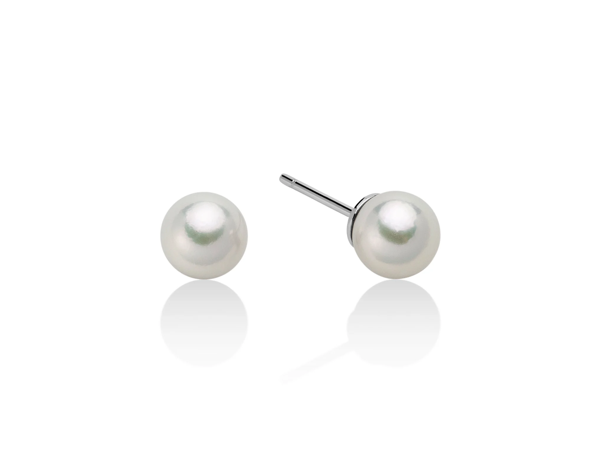 Orecchini miluna con perle akoya in oro 18k